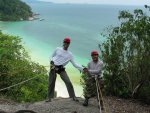 Me and Don ready to rapel down the cliff