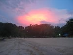 Nice glow in the sky in the late evening. The sun was setting on the opposite side.