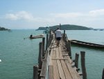 Wooden jetty leading us to our Boat at Ao Po