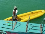 Our boatman ready for us