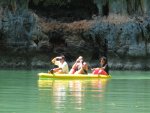 This is the other canoe in our group. There are only 4 person in the tour
