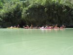 More canoes join us in the lagoon