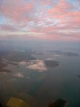 View of Phang Nga area from the plane