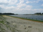 View of channel between Coney Island and mainland
