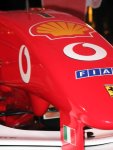 Nosecone of the Ferrari
