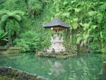 At the temple. Notice the crystal clear water. They are water from the mountain