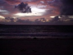 Sunset at beach at Jimbaran