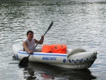 Paddling back to shore