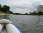 into the canal